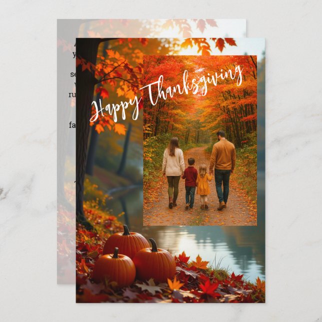 Rooted in Grace: A Thanksgiving Blessing Holiday Card (Front/Back)