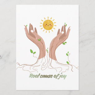 Rooted in Happiness   Uplifting Nature Card