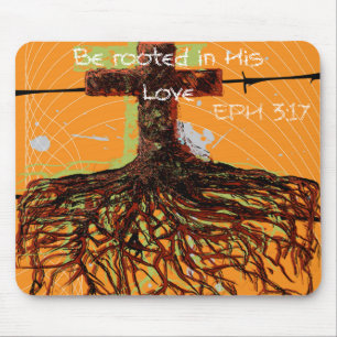 Rooted In His Love Mouse Mat