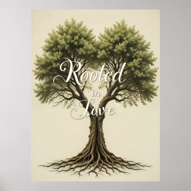 Rooted in Love Tree Wall Art  (Front)