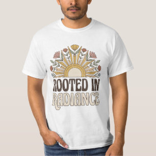 Rooted in Radiance Retro Sun Boho T-Shirt