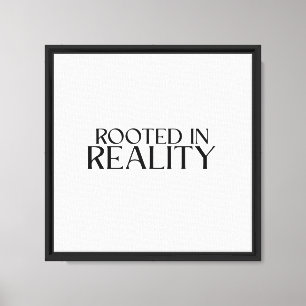 Rooted In Reality Minimalist Typewriter  Canvas Print