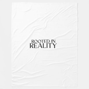 Rooted In Reality Minimalist Typewriter Fleece Blanket
