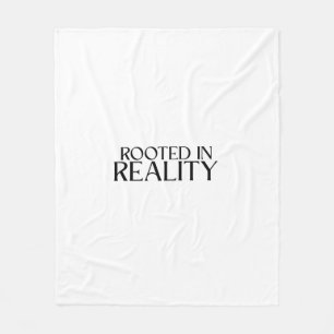 Rooted In Reality Minimalist Typewriter Fleece Blanket