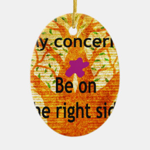 Rooted in Righteousness Baobab Vintage Perspective Ceramic Tree Decoration