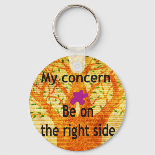 Rooted in Righteousness Baobab Vintage Perspective Key Ring