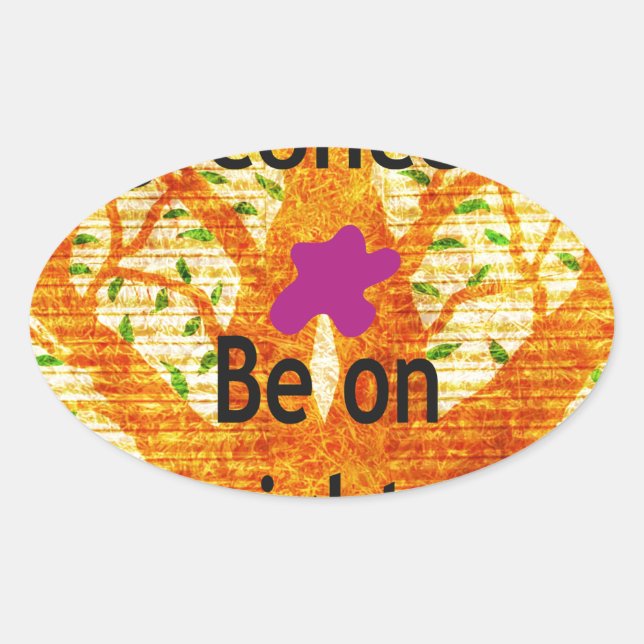 Rooted in Righteousness Baobab Vintage Perspective Oval Sticker (Front)