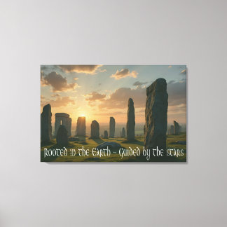 Rooted in the earth, guided by the stars canvas print