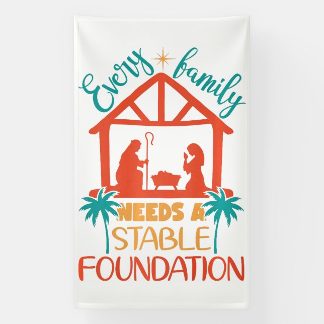 Rooted in the Nativity Banner (Vertical)