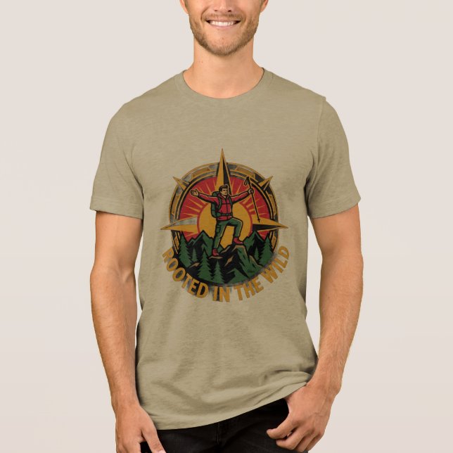Rooted in the Wild Tri-Blend Shirt (Front)