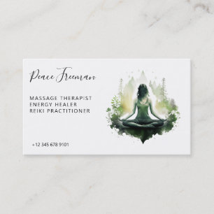 Rooted light Sacred Feminine Meditation Business Card