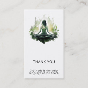 Rooted light Sacred Feminine Meditation Business Card