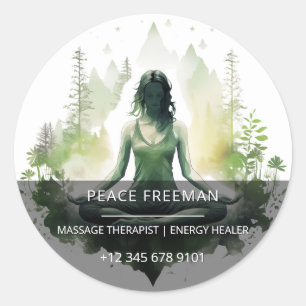 Rooted light Sacred Feminine Meditation Classic Round Sticker