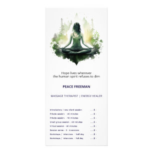 Rooted light Sacred Feminine Meditation Rack Card
