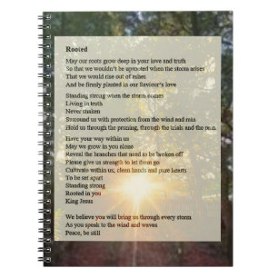 Rooted - Prayer Poem  Notebook