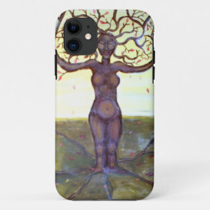"Rooted" Tree Goddess Fantasy Art iPhone 11 Case