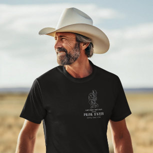 Rootinest Tootinest   Cowboy Western Grandpa Papa T-Shirt
