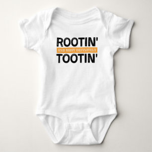 Rooting and Tooting Baby Bodysuit