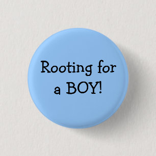 Rooting For A Boy 3 Cm Round Badge