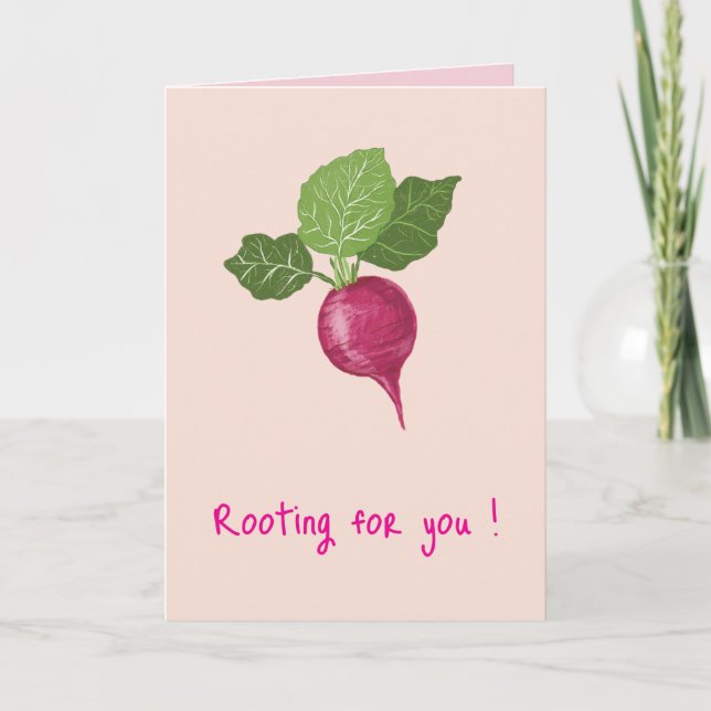 Rooting for you encouragement Card (Folded) (Front)