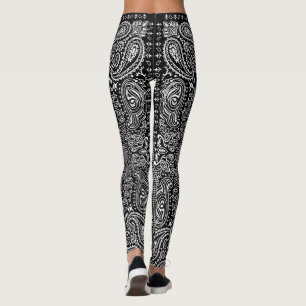 Root'n Toot'n Black and White Bandanna Leggings