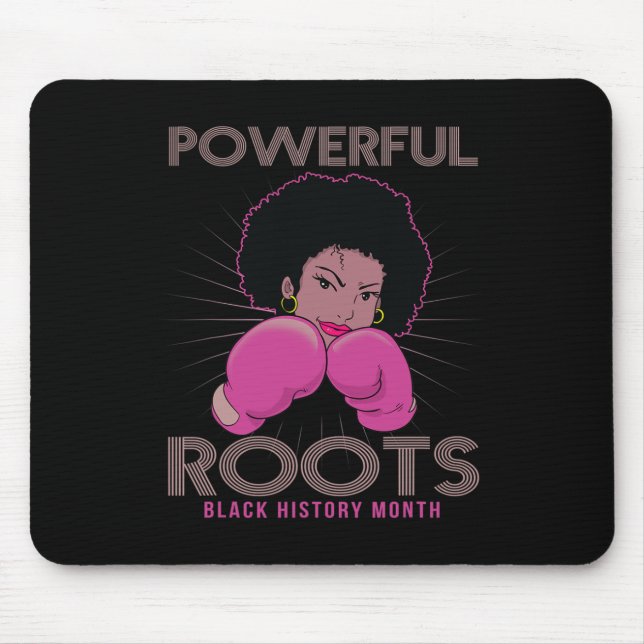 Roots Black History Month I Love My Roots  Mouse Mat (Front)