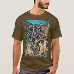 ROOTS GARGOYLE Mythical Creature Illustration Cree T-Shirt