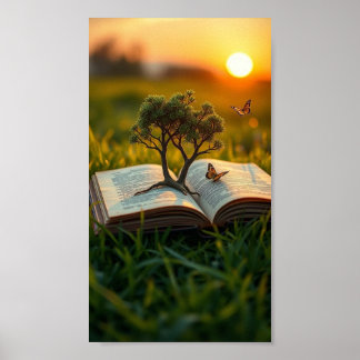 Roots of Imagination – Where Stories Grow Trees Poster