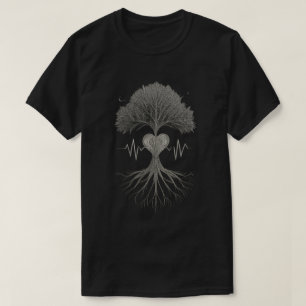 Roots of Life: The Heartbeat of Nature T-Shirt