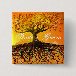 Roots of Love 15 Cm Square Badge