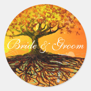 Roots of Love Classic Round Sticker