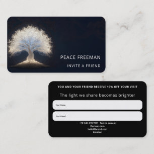 Roots of Starlight Luminous Tree of Life Business Card