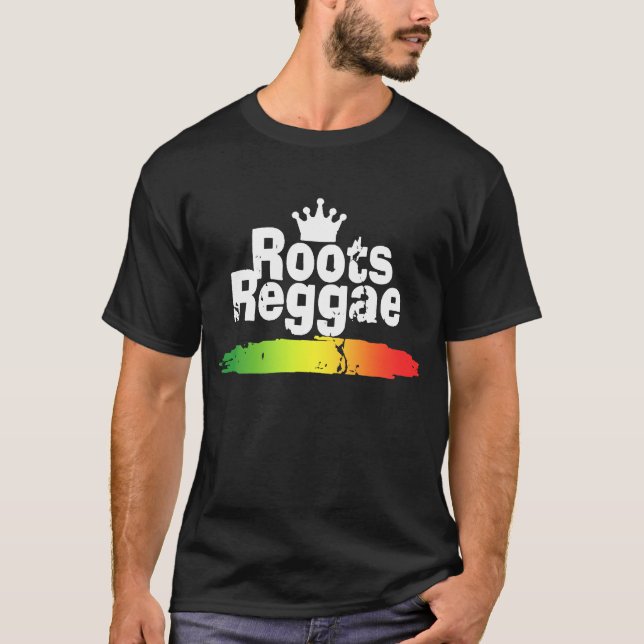 Roots Reggae Jah Rasta Rock Irie Ska Rocksteady Da T-Shirt (Front)