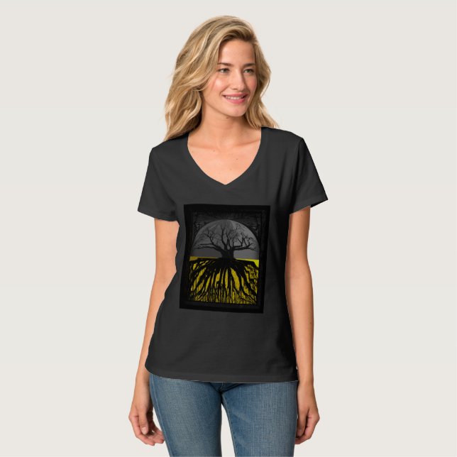 Roots Tree Forest Tank Top Half Circle (Front Full)