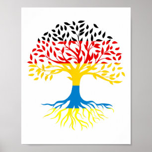Roots Tree Germany Ukraine Poster