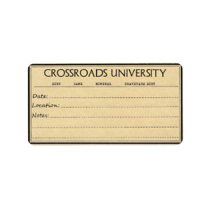 Rootwork Label for Dirts and Minerals