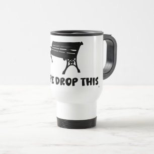Rope Drop This Epic Theme Park Funny Logo Travel Mug