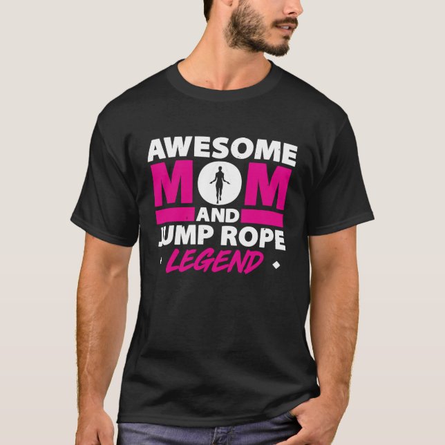 Rope Jumping For Skipping Rope Hopper Jump Rope Fi T-Shirt (Front)