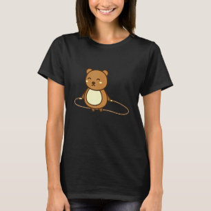 Rope Jumping Sweet Bear Jumping Rope Skipping Jump T-Shirt