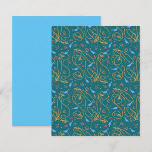 Rope lasso spur brands coral teal scrapbook paper