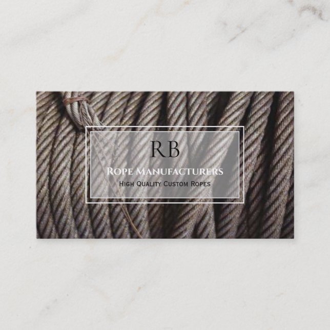 Rope Manufacturer Business Card (Front)
