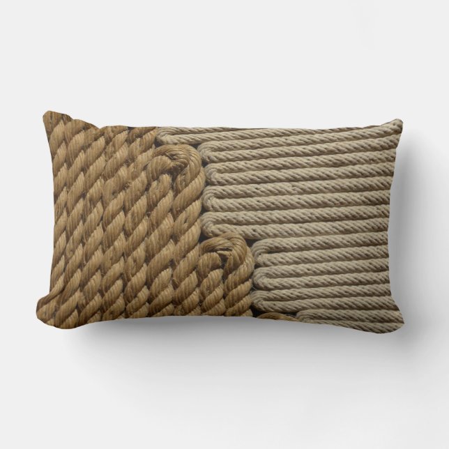 Rope Print Throw Pillow (Front)