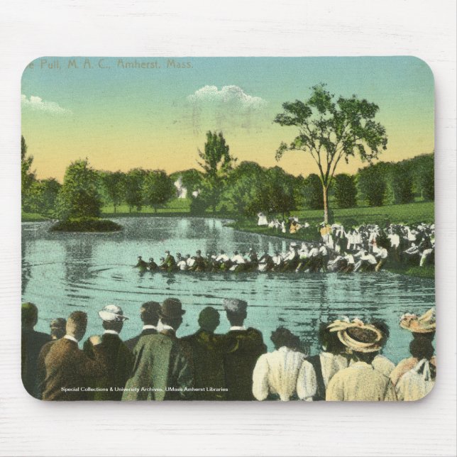 Rope Pull, Campus Pond Mouse Mat (Front)