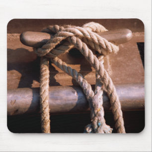 Rope Tied To A Boat Tie Mouse Mat