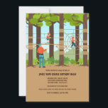 Rope Walking Kids Invitation<br><div class="desc">An outdoor birthday party invitation to a rope course adventure. (Image by macrovector on Freepik). The card is easy to customise with your wording, font and font colour. Not exactly what you're looking for? All our products can be custom designed to meet your needs at no extra charge. Simply contact...</div>