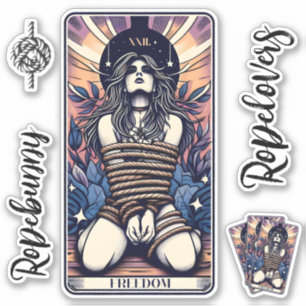 Ropelovers card Set of stickers