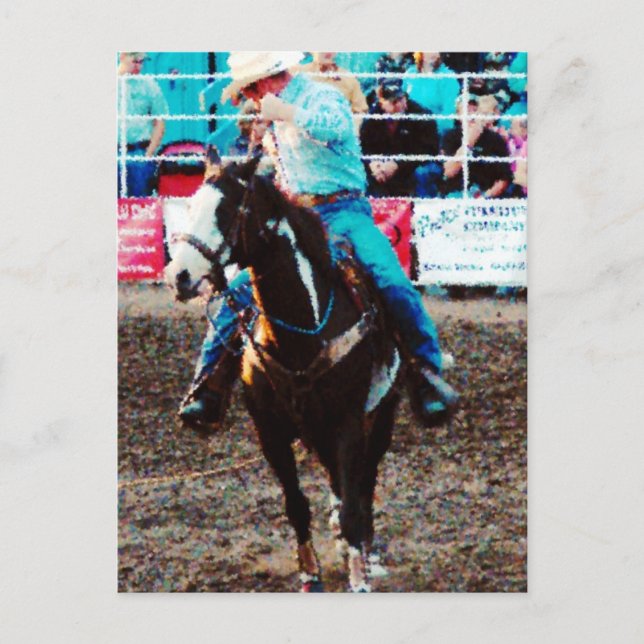 Roper on a Pinto Postcard (Front)