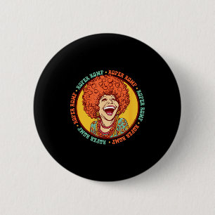 Roper Romp Groovy 70s Mrs Roper Three's Company Ca 6 Cm Round Badge