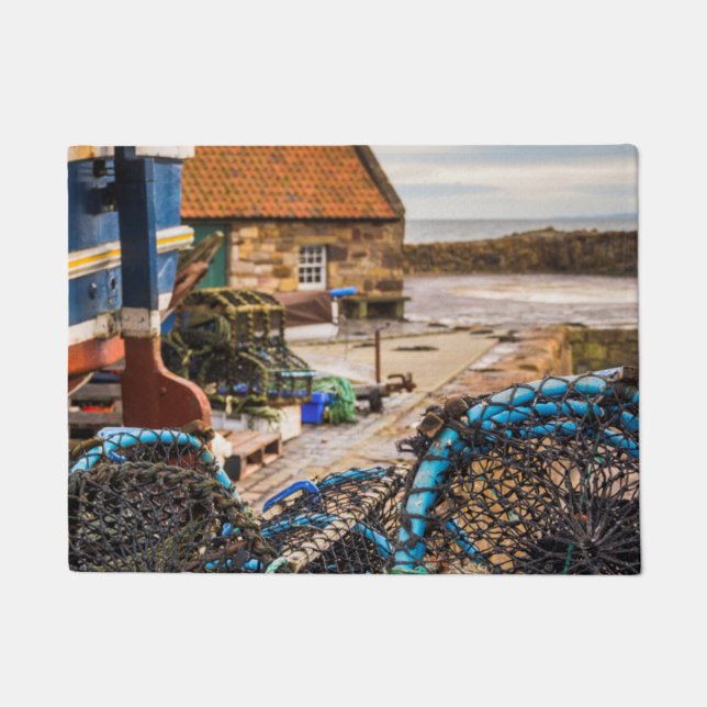 Ropes And Lobster Pots | Pittenweem, Scotland Doormat (Front)