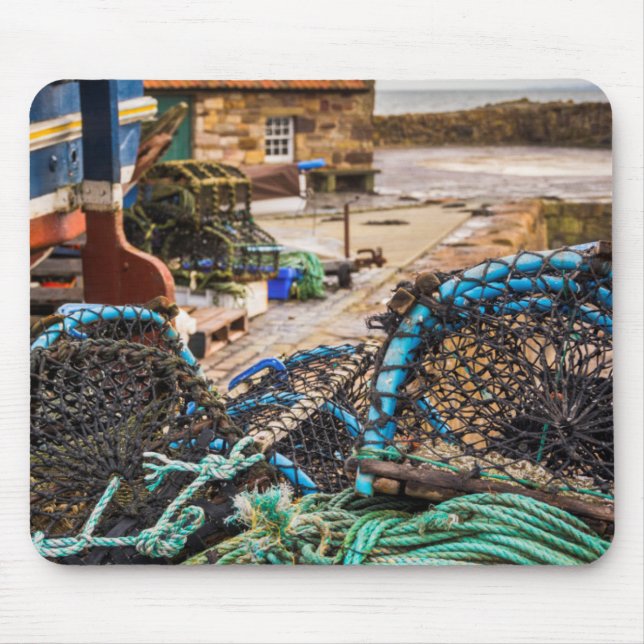 Ropes And Lobster Pots | Pittenweem, Scotland Mouse Mat (Front)